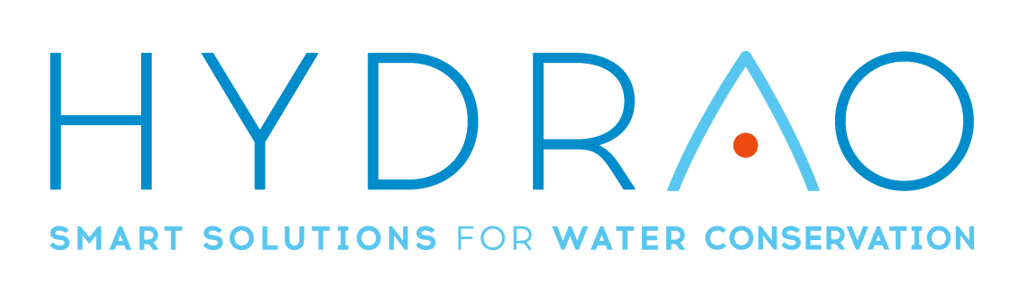 Hydrao logo with tagline blue on white april 2017